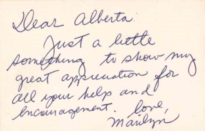 Horne, Marilyn - Small Card Signed